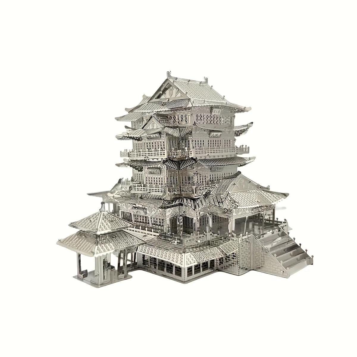 No-Glue Metal Puzzle Assembly Toy Castle Model 3D Three-Dimensional Game Puzzle Creative Toy Ancient Architecture House Model