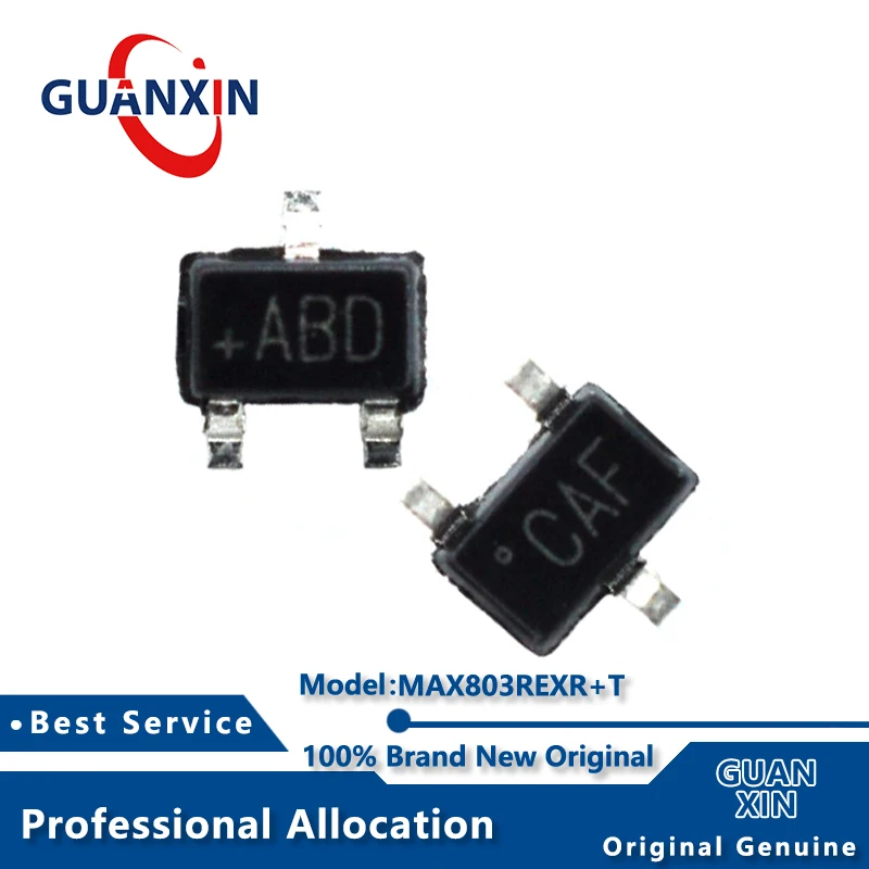 

100% New MAX803REXR+T MAX803REXR SC-70-3 Marking ABD MAX803