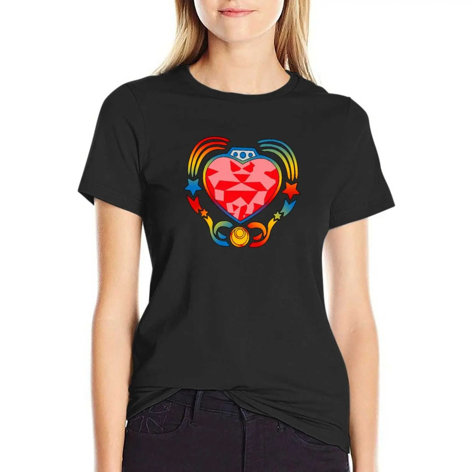 Cosmic Heart Compact T-Shirt plus sizes graphics oversized korean fashion t-shirts for Women pack