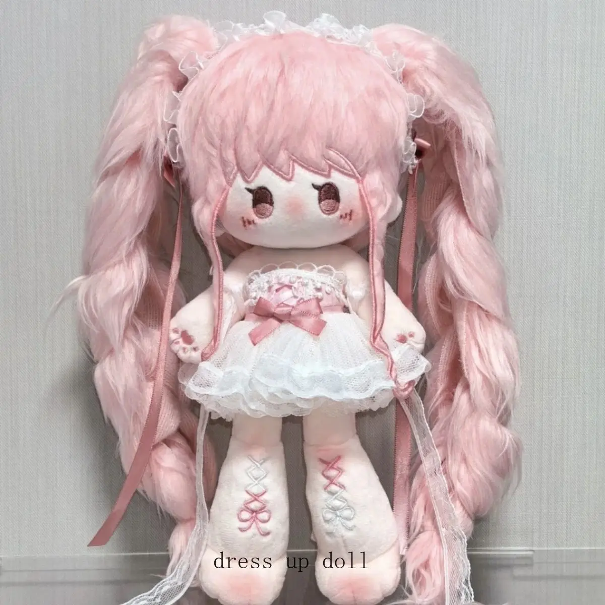 

30CM Anime Monster Long Leg Girl Kawaii Plush Stuffed Doll Cosplay Toys Cartoon Dress Up Pillow Mascot Xmas Gift