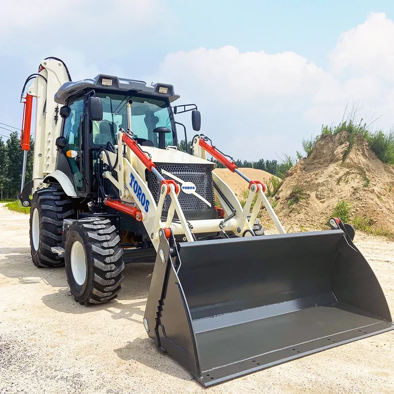 Customized 4x4 Mini Backhoe Loader for Small Backhoe Loader  For Sale High Efficiency Diesel Backhoe Wheel Loader With Price