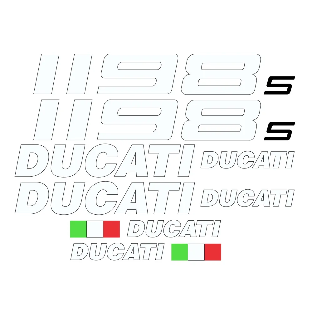 Road Motorbike compatible sticker kit Ducati 1198S