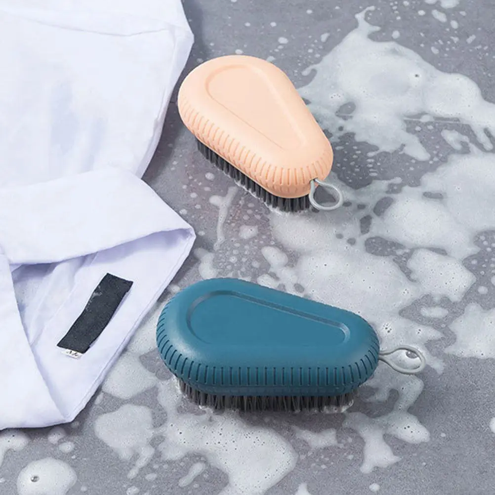 

2Pcs Nail Brush Portable Nail Cleaner Soft Bristle Hand Scrubber Multi Use Fingernail Brush Dust Removal Cleaning Tool