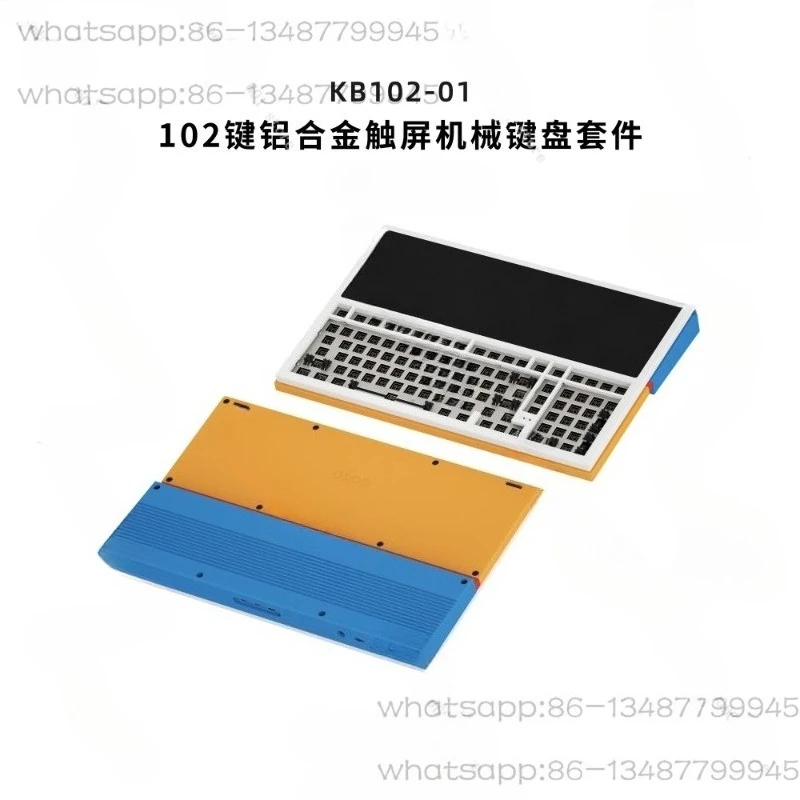 102 Key 14.5 Inch Touch Expansion Screen Aluminum Alloy Programmable Mechanical Keyboard Kit