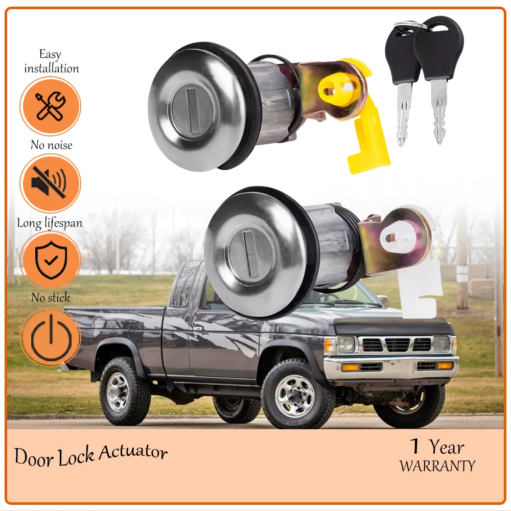 Rear Door Lock Sets OE 80600-01G25 80601-01G25 Matches Nissan Pickup Hardbody 1984-1998 D21 Navara King Cab Pickup 1986-1998