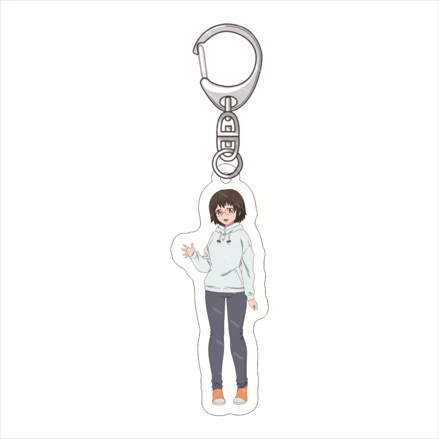 6CM Anime Ramen Akaneko Red Cat Ramen animation High definition acrylic Keychain Acrylic Key Chain Keyring Strap Figure Hanging