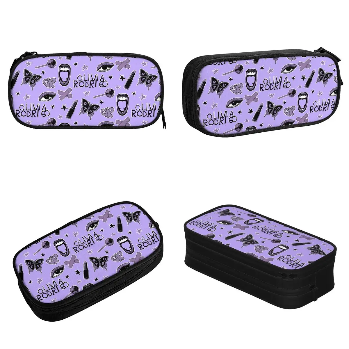 Imagem -02 - Spill ur Vampire Sour Olivias Lápis Cases Grande Bolsa de Armazenamento Material Escolar Papelaria Zipper para Meninas e Meninos