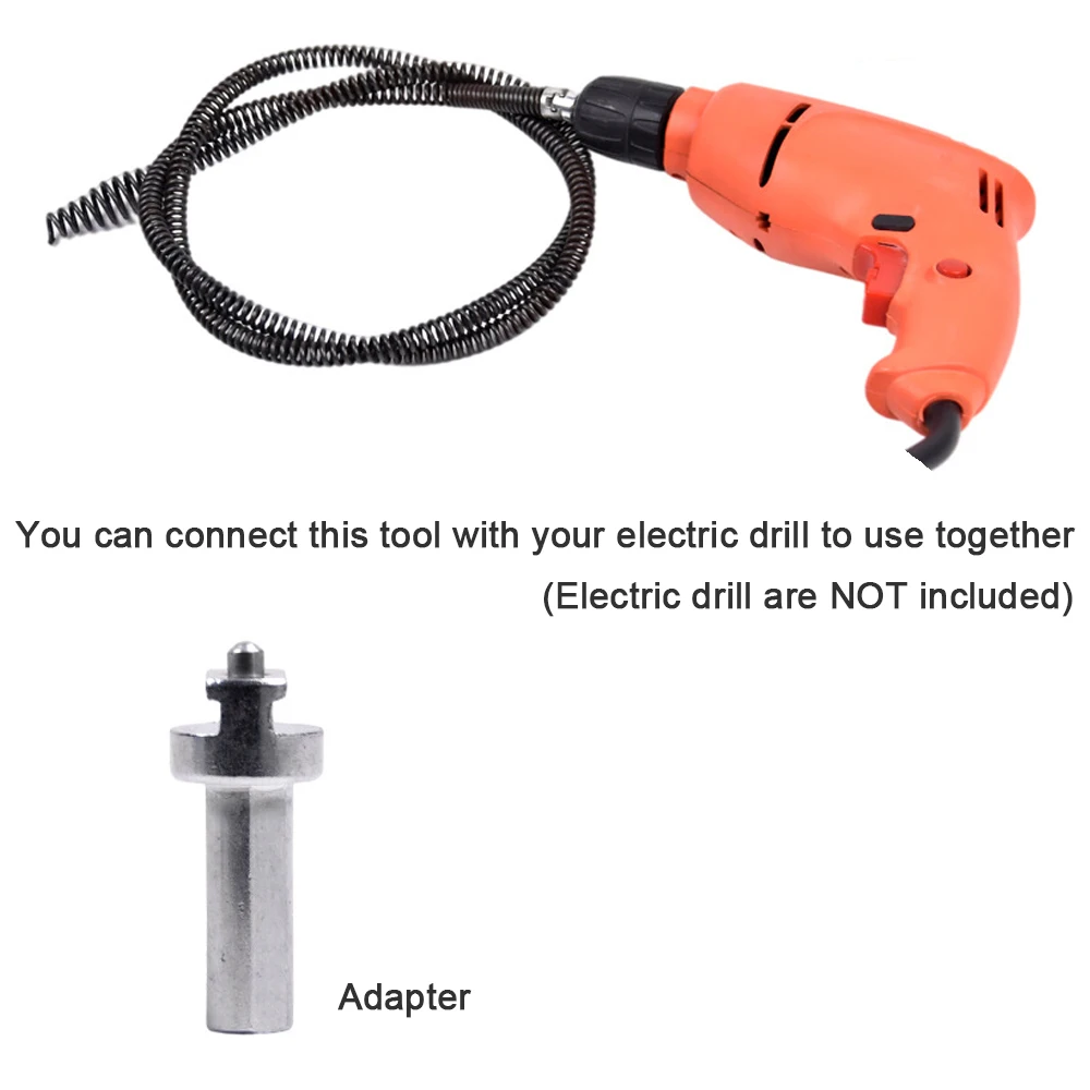 Multifunction Pipes Dredging Tool Spring Pipes Sewer Bathroom Kitchen Drain Pipes Unblocker Pipeline Clogged Removing Tool Work