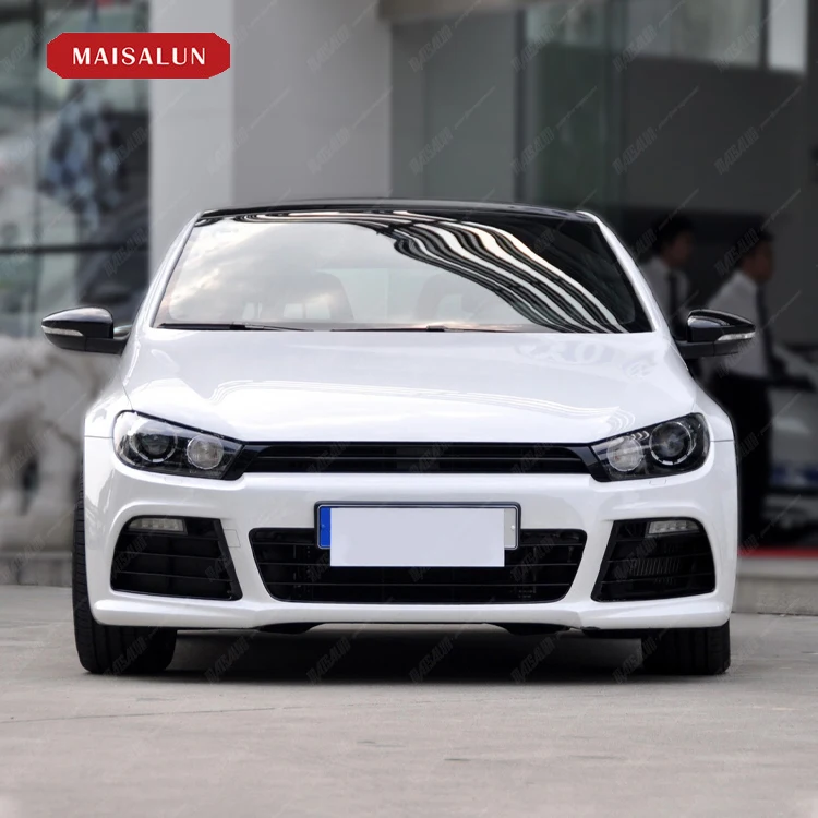 High Quality Auto Parts for   SCIROCCO 2009 Upgrade to R Style Body Kit Front Bumper Rear Bumper Side Skirts Grill