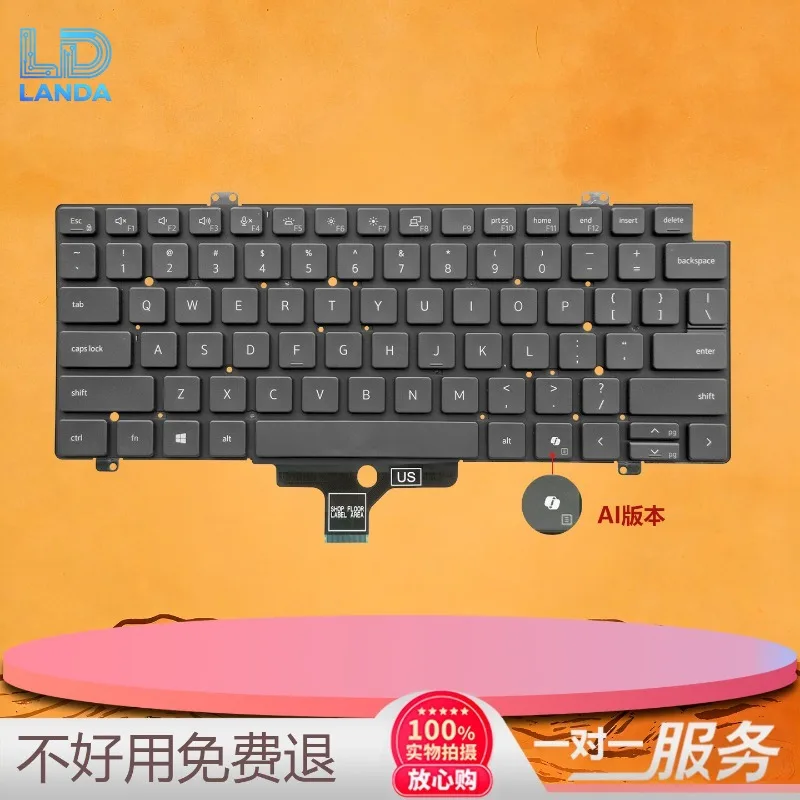 Replacement Keyboard for Latitude 3440 3430 3450 5431 5440 5450 P165G P169G Durable High Responsiveness Laptop Keyboards Easy In