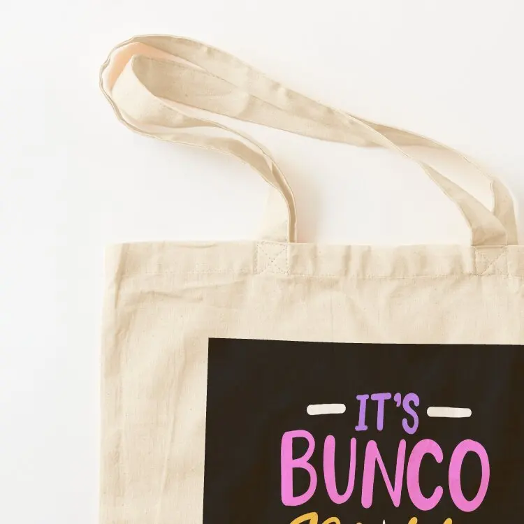 حقيبة تسوق It's Bunco Night Bunco Tote حقيبة تسوق قابلة لإعادة الاستخدام وحقيبة كبيرة وحقائب نسائية