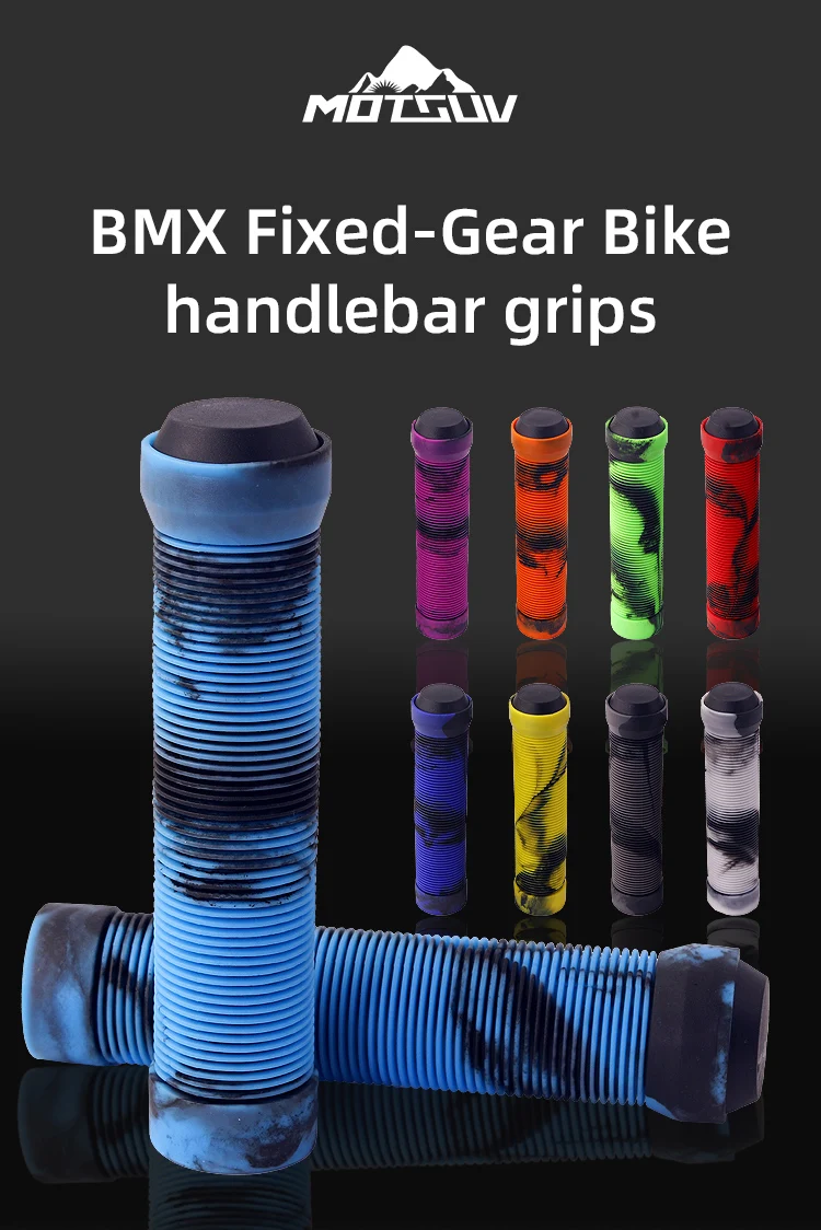 MOTSUV Bicycle Handlebar Grips Non-Slip Soft Rubber Mountain Bike Grips For 22.2mm Handlebar Scooter Tricycle BMX Handle Bars
