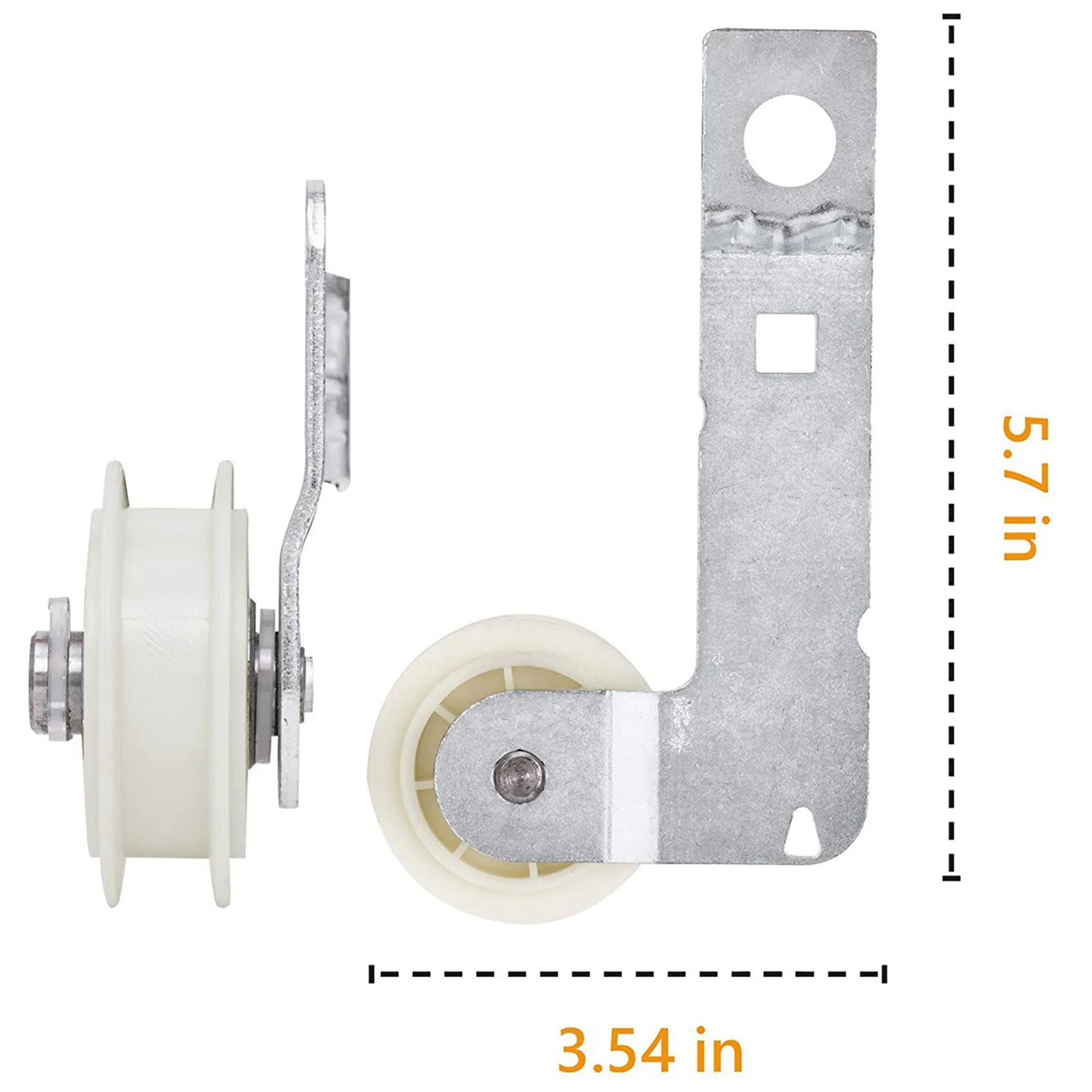 ABKJ-2X For W10837240 Dryer Idler Pulley With Bracket,Replace Part For Kenmore Dryer