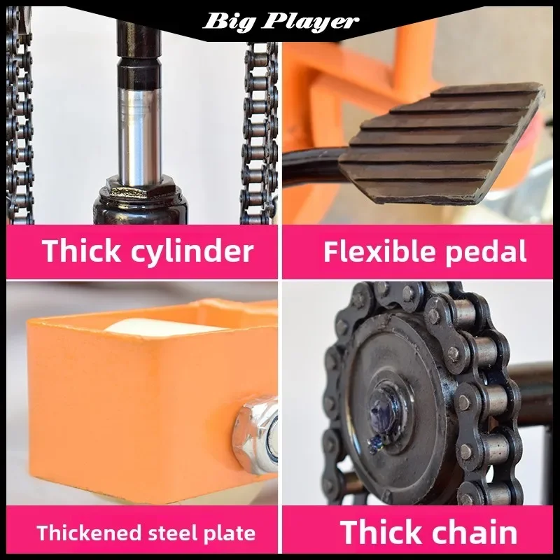 Hand Operated Small and Micro Forklifts Household Lift Stackers Hydraulic Handling Trucks Portable Handling Tool Forklift