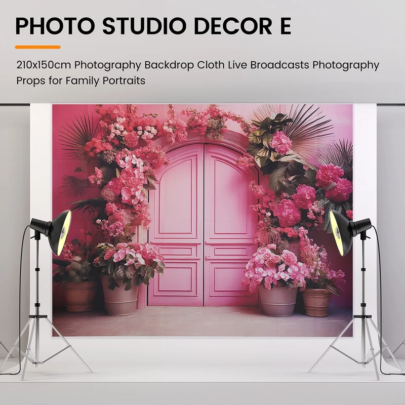 210X150 cm Sfondo fotografico Panno Trasmissioni in diretta Puntelli fotografici per ritratti di famiglia, Decorazioni per studio fotografico E
