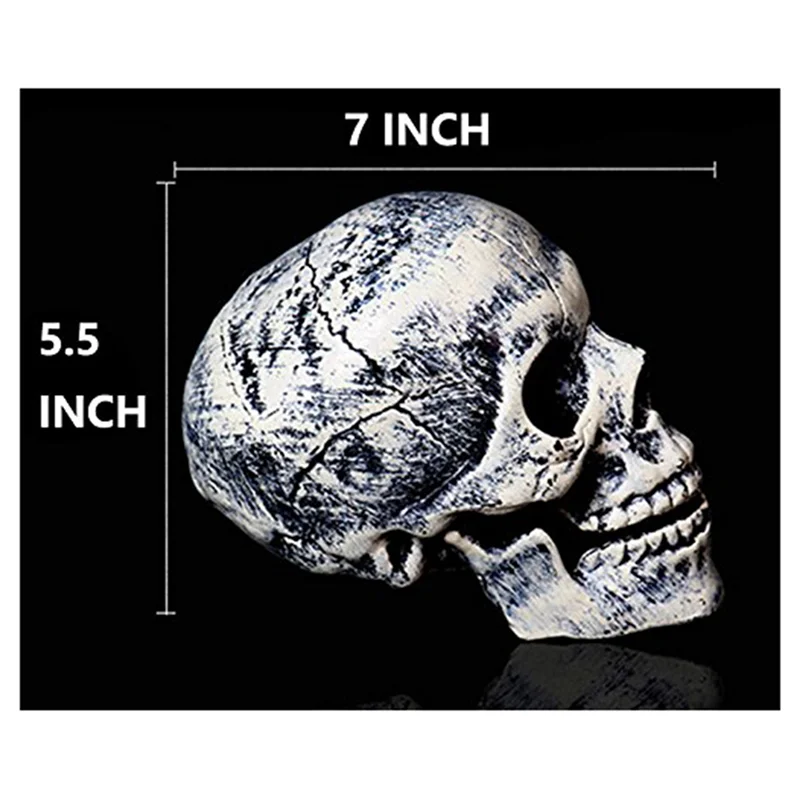 현실적인 해골 말뚝 할로윈 장식, 잔디 말뚝 정원 할로윈 해골 장식