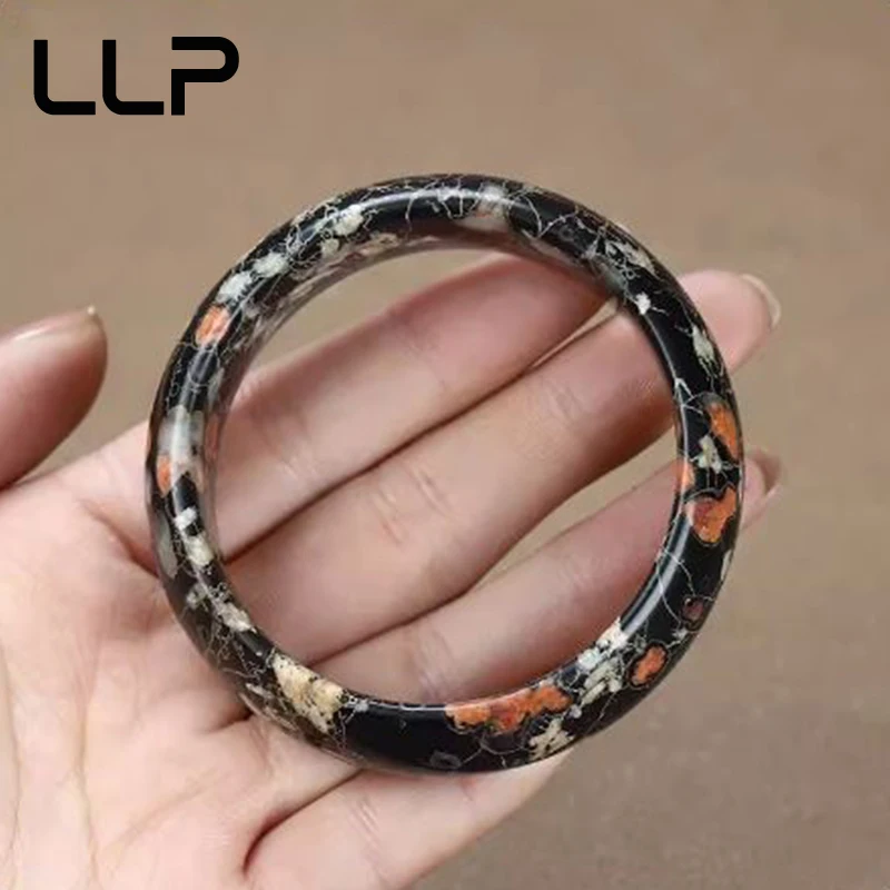 True Natural Plum Jade Bracelet Original Certified Luxury Bracelet Exquisite Fashion Jewelry Girl Holiday Gift