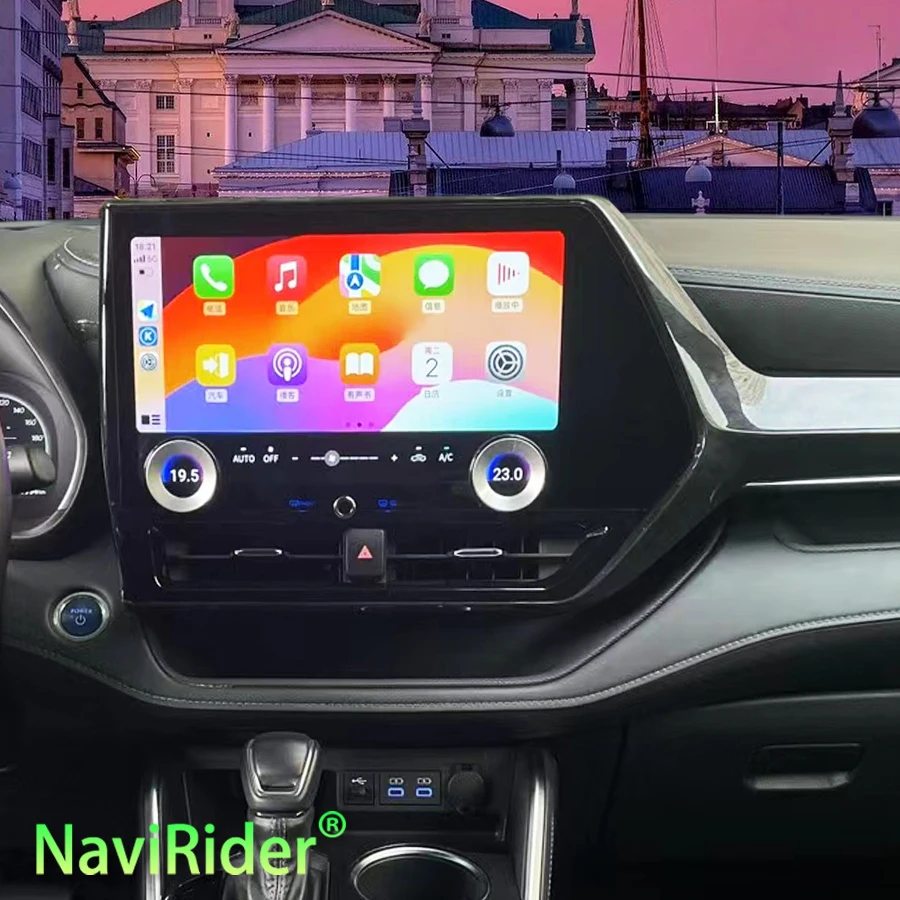 

Android 2K Screen Multimedia Video Player For TOYOTA Highlander CROWN KLUGER 2022 2023 CarPlay Auto Radio Car GPS Navigation 4G