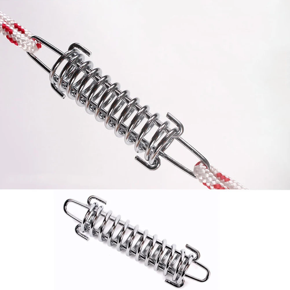 

8 Pcs Wind Rope Buckle Ropes Camping Tent High Strength Steel Fixed Spring Hook