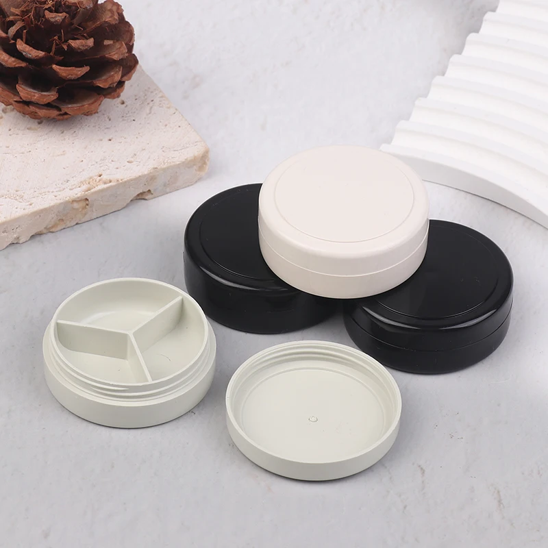 3/4 Grids Nail Patting Gel Empty Jar Glitter Nail Painted Polish Holder Case Packaging Box Manicure UV Glue Organizer Plastic