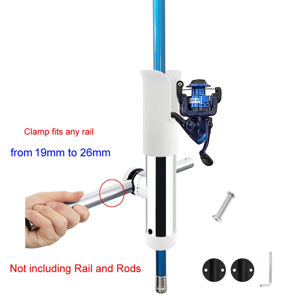 Imagem -04 - Pesca Marinha Rod Holder com Protect Case Rail Mount Ajustável Slotted Pole Support Tube Mount Bracket Soquete Rack