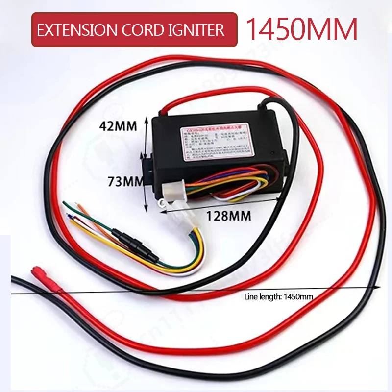 Gas Stove Electronic Pulse Igniter Controller, 1500mm Cable, Universal Ignition Module, Replacement Repair Part