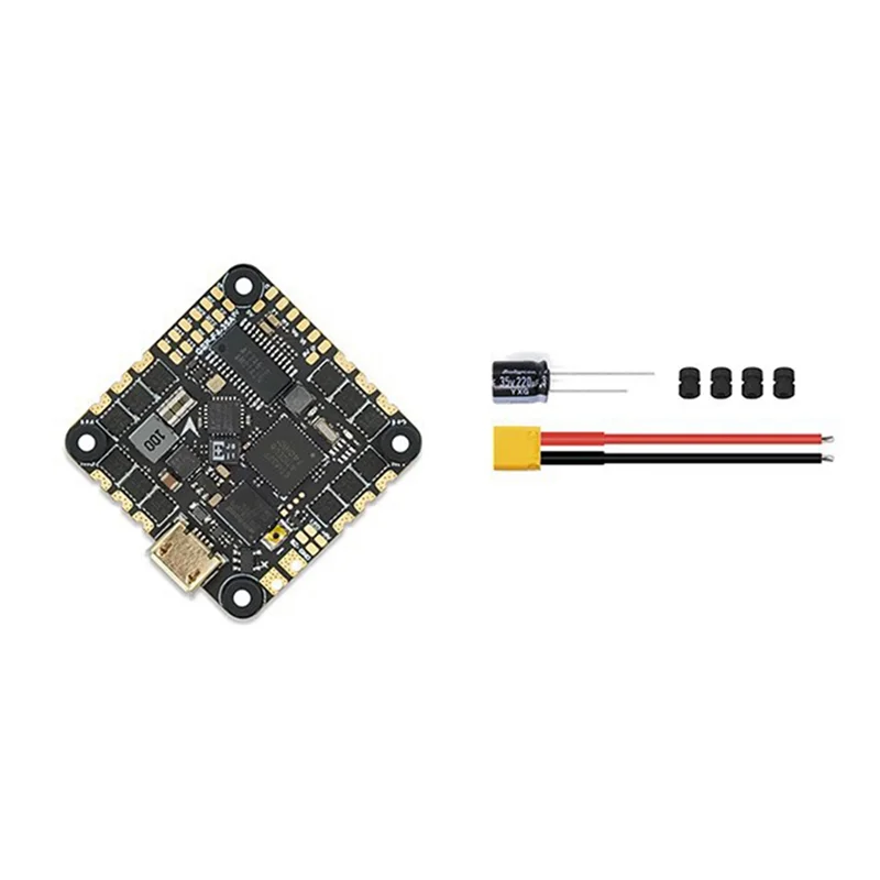 FFYY-GEP-F411-35A F411 AIO controlador de vuelo BLHELIS 35A 4 en 1 ESC 2-6S 25,5 Mm x 25,5 Mm para RC FPV Cinewhoop Drone