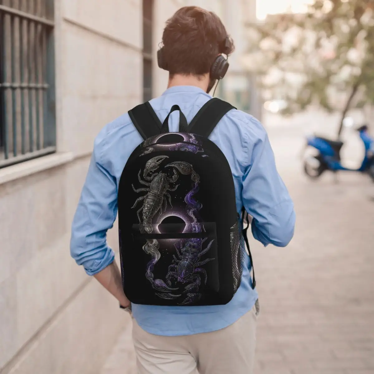 

Scorpio Zodiac Backpack Boys Girls BookBag Kids School Bag Computer Shoulder Bags for Men Women