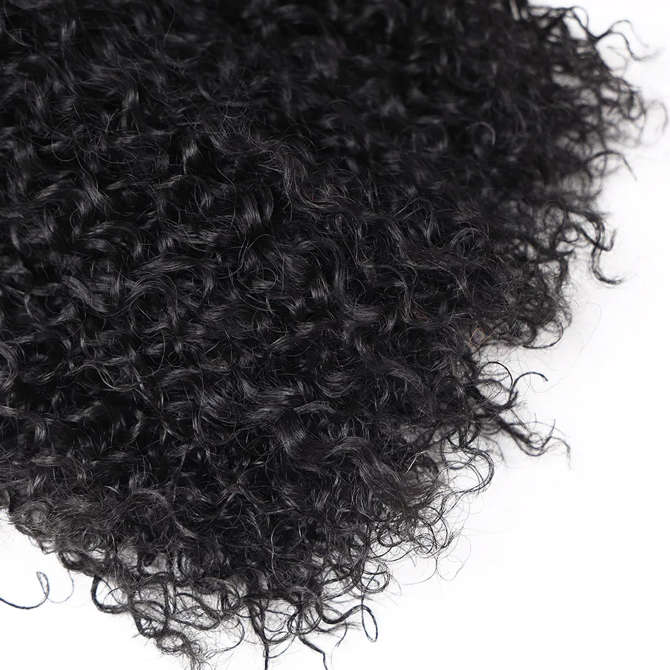 Synthetic Kinky Curly Hair Bundles Long Jerry Curly Hair 26 28Inch Organic Fiber Hair Extensions For Women Heat Resistant Wave view 6