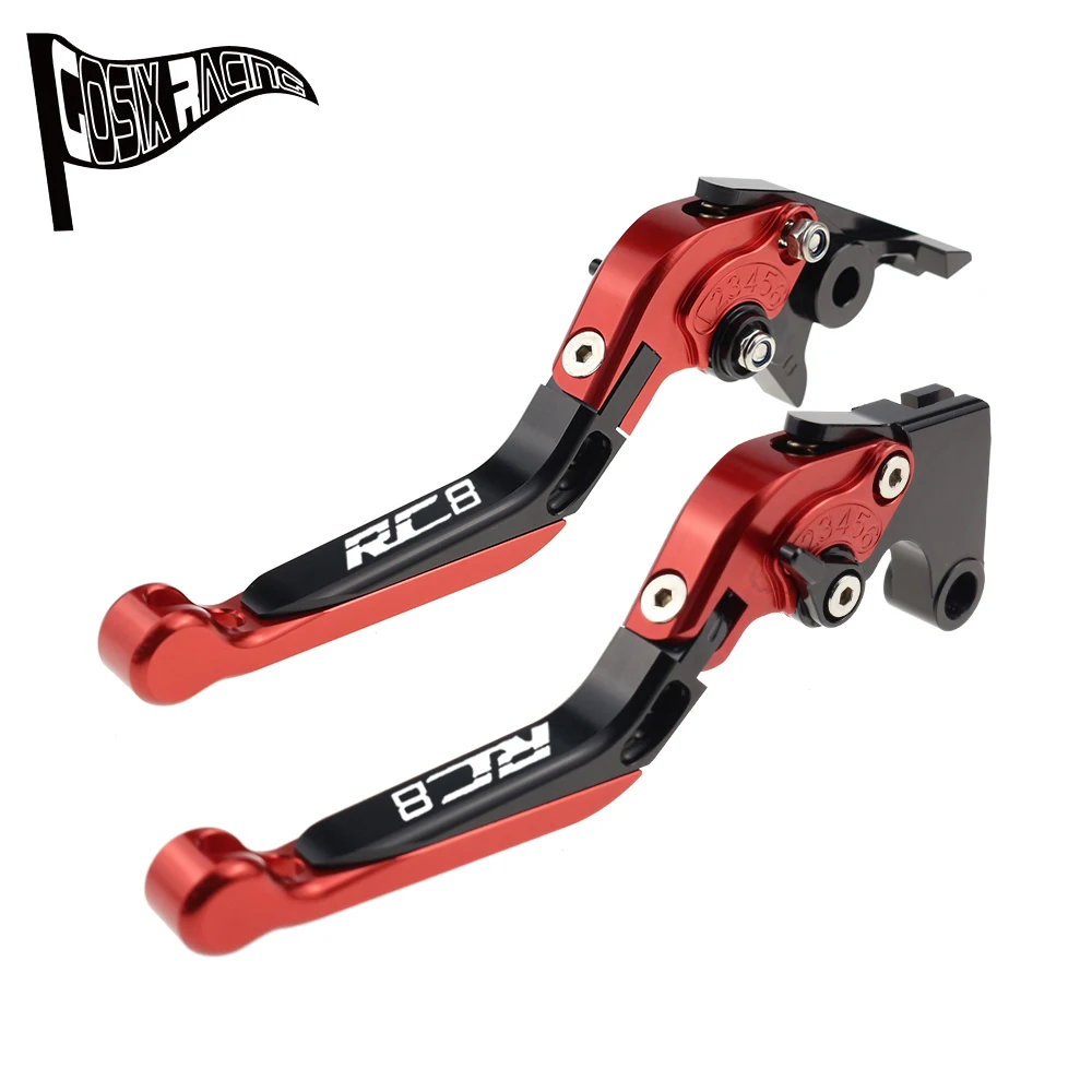 Fit For RC8 R RC8R RC8 R 2009-2016 Motorcycle CNC Accessories Folding Extendable Brake Clutch Levers Adjustable Handle Set