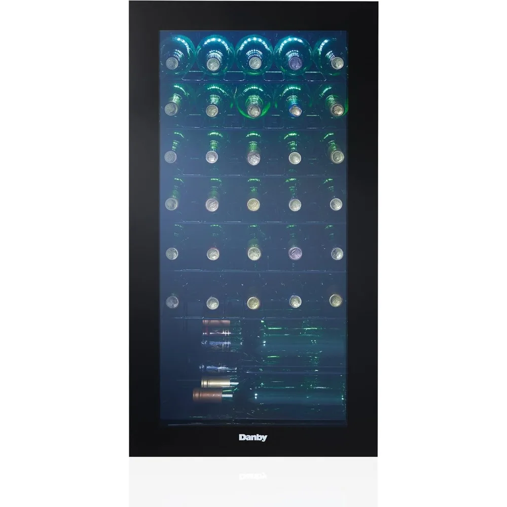 3.3 Cu. Ft. Free Standing Wine Cooler, Holds 36 Bottles, Single Zone Drinks Fridge