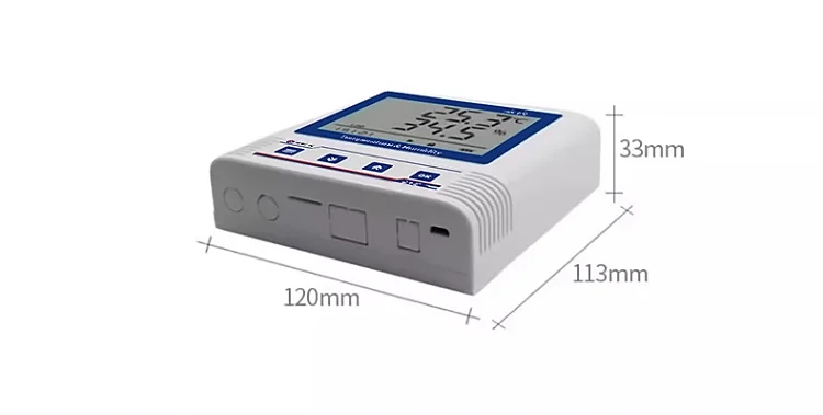 2025Smart Wireless Digital Display Reusable Cold Chain Fridge USB Temperature Data Logger.