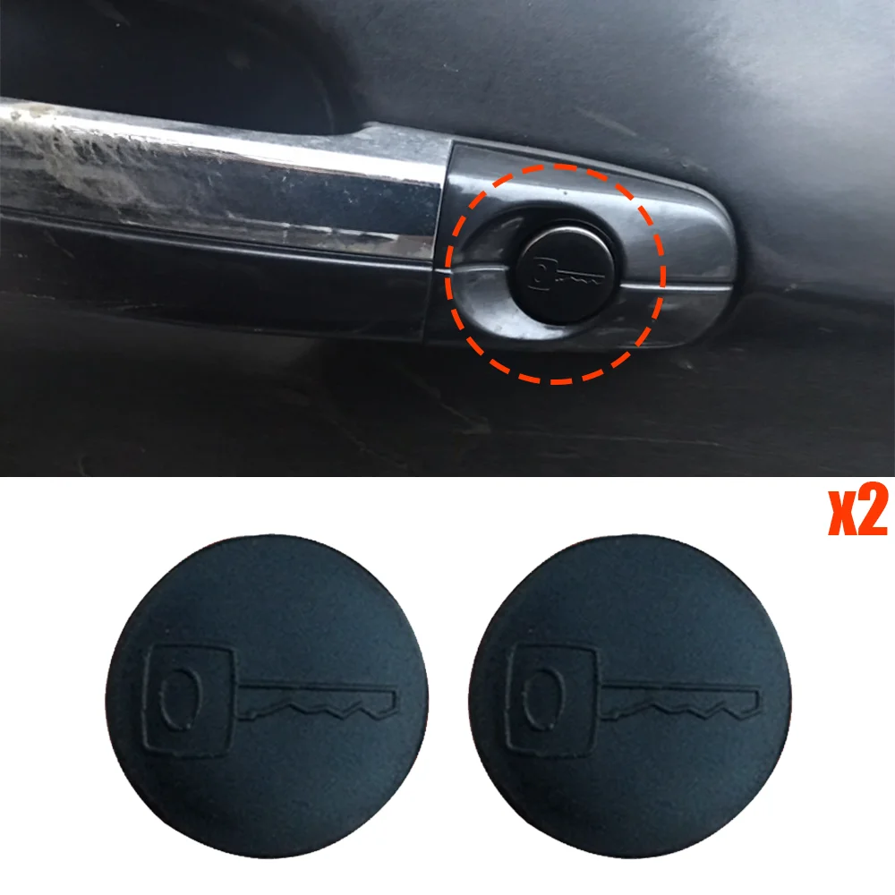 2pcs Auto Door Handle Lock Barrel Trim Cover Cap New For Ford Mondeo IV 2007 2008 2009 2010 2011 2012 2013 2014 Decoration Clips