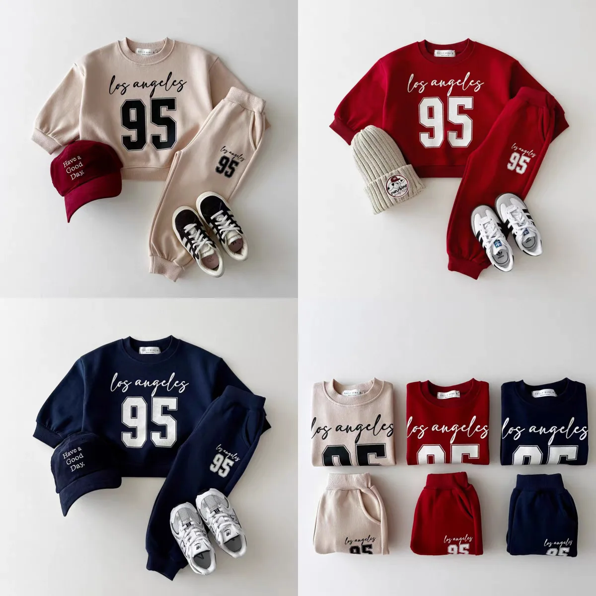 2024 Autumn New Baby Casual Sweatshirt + Pants 2pcs Suit Infant Girl Clothes Set Toddler Boy Long Sleeve Pullover Outfits
