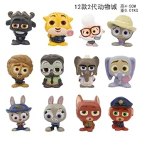 New 12pcs/set Zootopia Animals Rabbit Judy Hopps Fox Nick Figure Toys