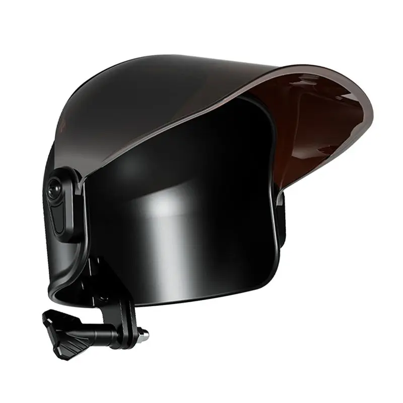 Multi-Purpose Phone Holder Motorcycle Handlebar Adjustable Sunshade Rainproof Visor Helmet Cover Increase Safety