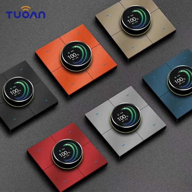 

TUOAN New Zigbee Wall Switch for Smart Home Dimming Knob Switch Home Automation Device Smart Home Products