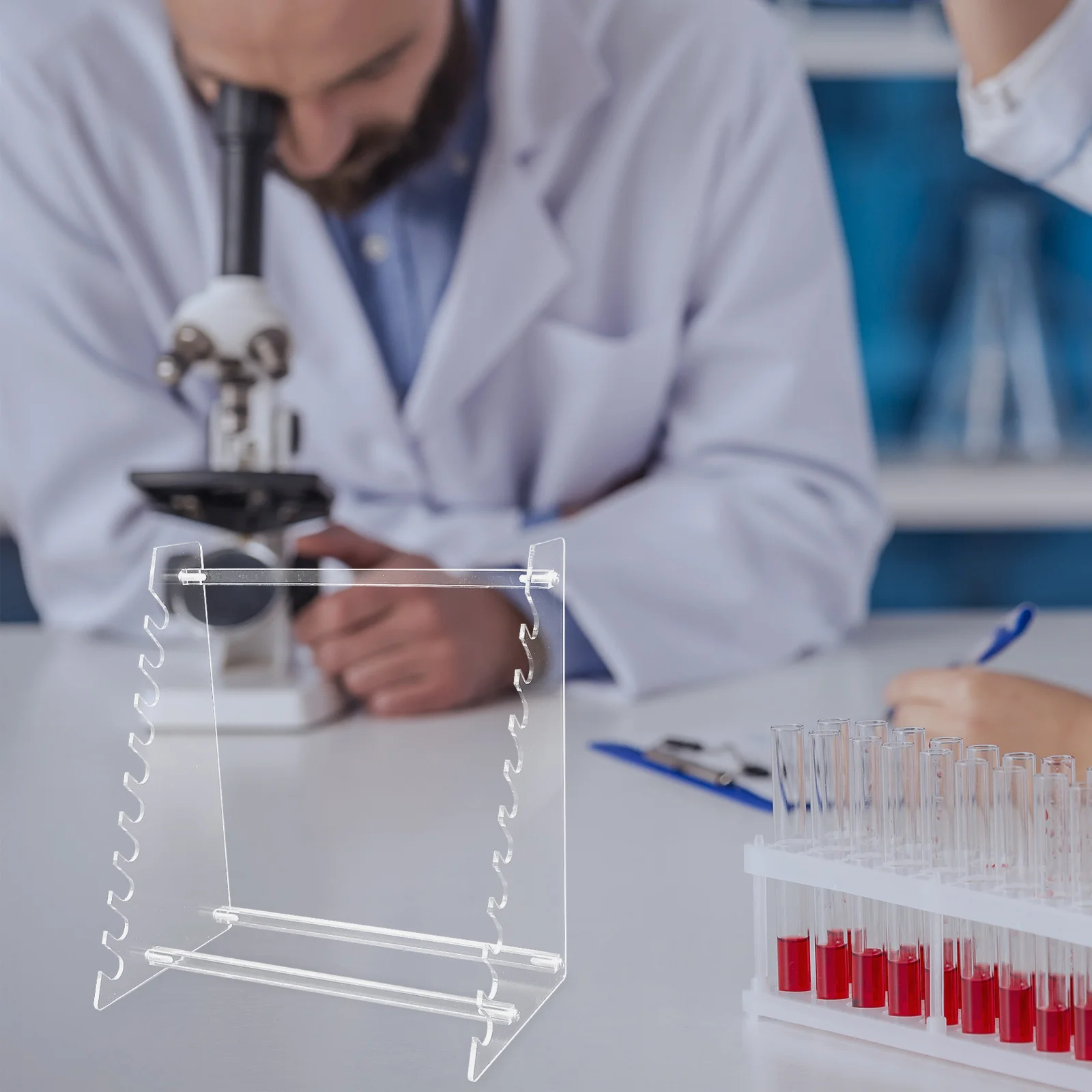 

Linear Pipette Rack Acrylic Lab Pipettor Holder Organizer For Laboratory Pipette Management Stand Storage Teaching