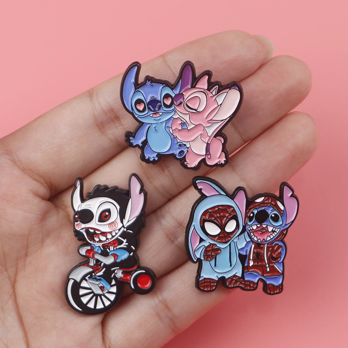 لطيف الغريبة المينا دبابيس الكرتون الملاك دبابيس للنساء شارات على ظهره التلبيب دبابيس تأثيري مجوهرات هالوين اكسسوارات هدية #2