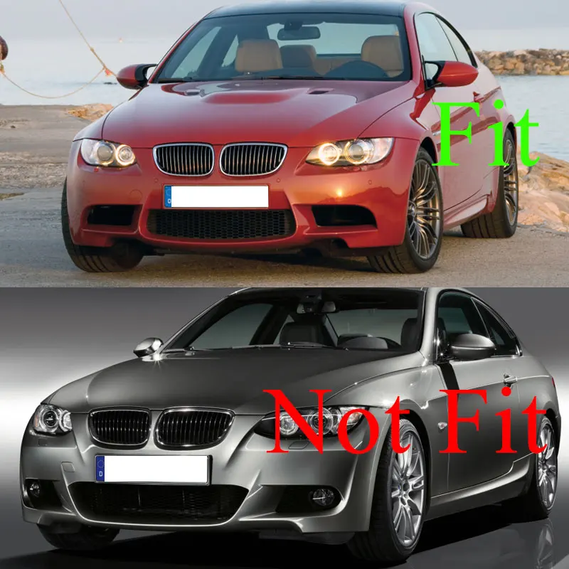 Front Bumper Lip Splitter Carbon Fiber Look Front Valance Chin Spolier For BMW E92 E93 M3 2007 2008 2009 2010 2011 2012 2013 - view 5