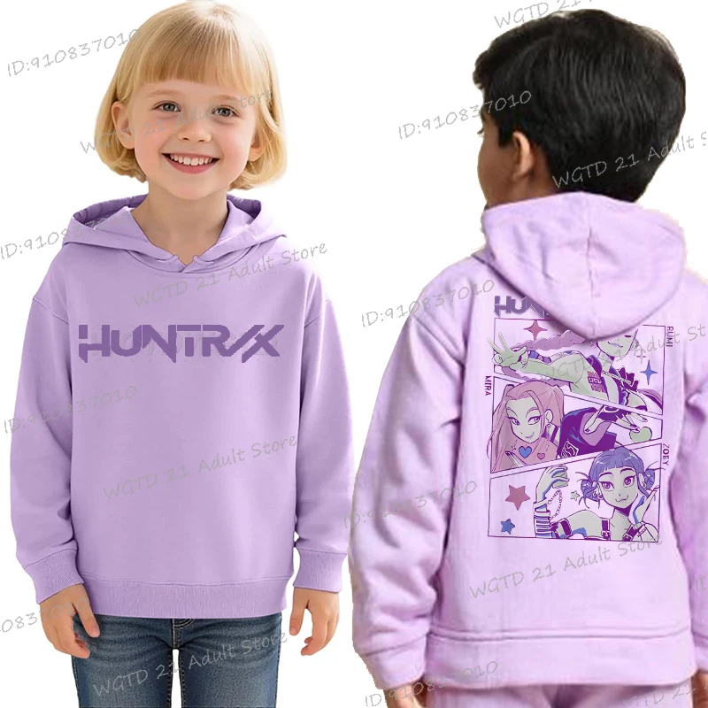

Толстовка с принтом аниме для девочек и мальчиков, повседневный спортивный пуловер с капюшоном и длинными рукавами, детские уличные толстовки из аниме-фильмов, одежда
