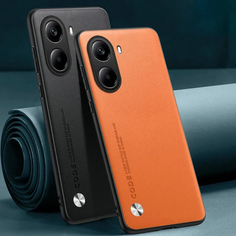 

Poco X7 Pro case Anti-Shock Carbon Fiber PU Leather Cover Case X7Pro,Matting Hard Plastic Case For Xiaomi Poco X7 Pro Чехол