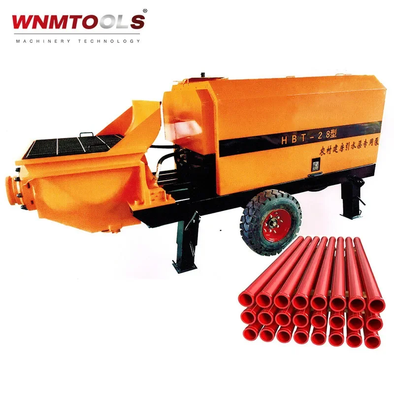 Factory price high conveying distance concrete pump die sel concrete pump