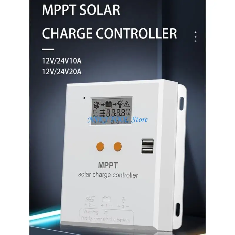 L8RC Industrial MPPT Solar Controllers Battery Temperature Compensation Power Statistics Record for Desert Coastal Conditions