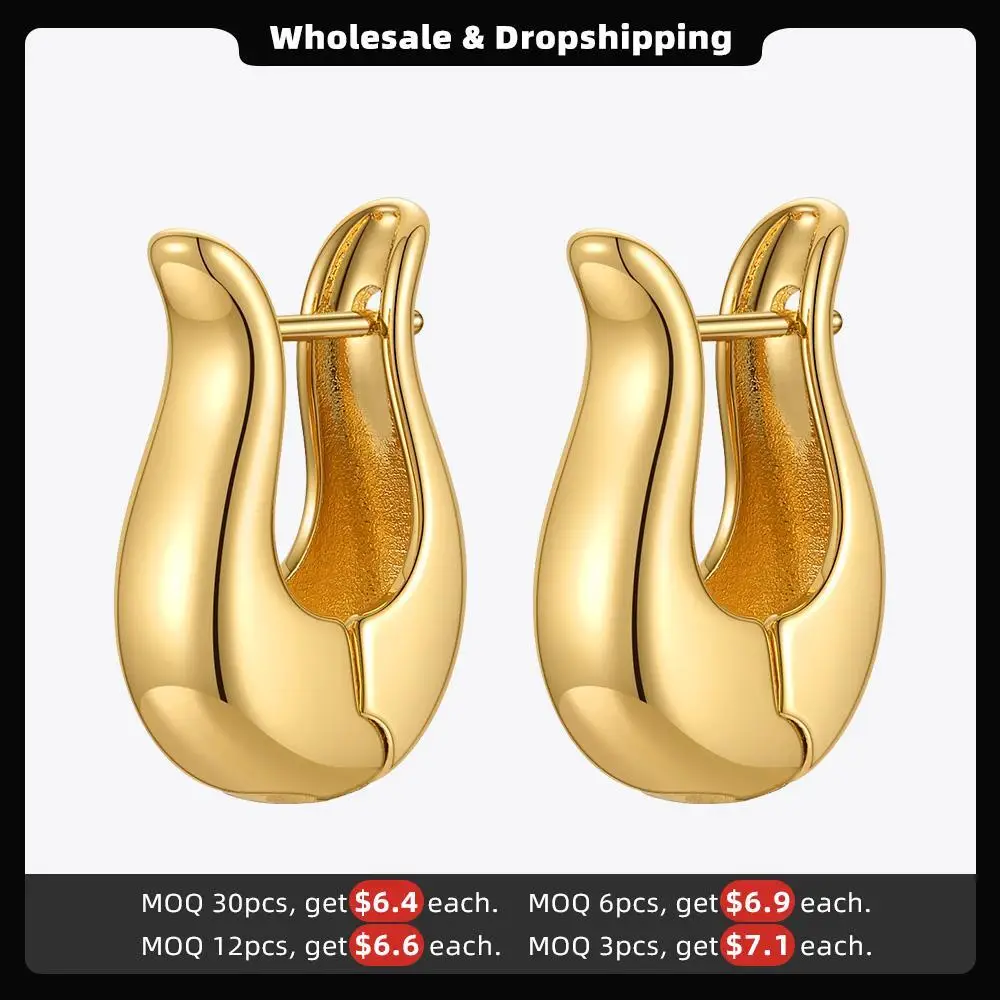 ENFASHION Flower Basket Stud Earrings For Women Gold Color Fashion Jewelry Piercing Earring Gift Kolczyki Shipping Free E211271