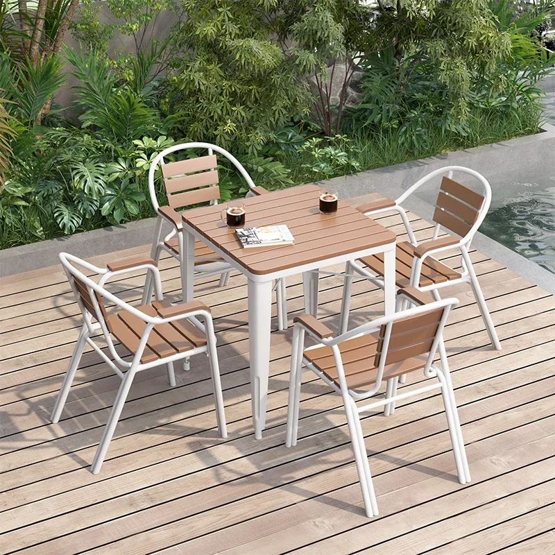 Chairs Round Coffee Table Sets Wooden Dining Mini Tea Stool Solid Wood Chair Pub Designer Conjunto De Muebles Nordic Furniture