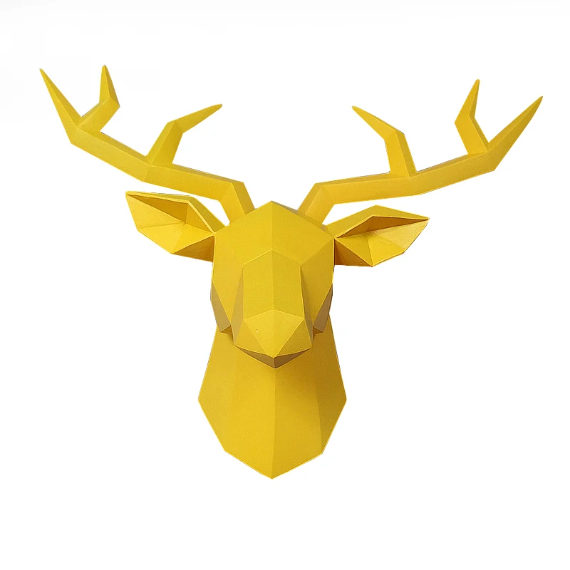 

Geometric block wall decoration hanging bar three-dimensional hanging lucky elk decoration