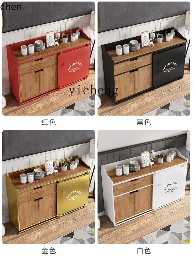 ZMLside cabinet wrought iron cafe tea catering work cabinet iron locker