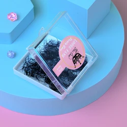 블랙 쉴드 3D~12D 팬 샤프 슬림 내로우 스템 프리메이드 볼륨 팬 루즈 씬 포인티드 베이스 러시안 볼륨 속눈썹 연장