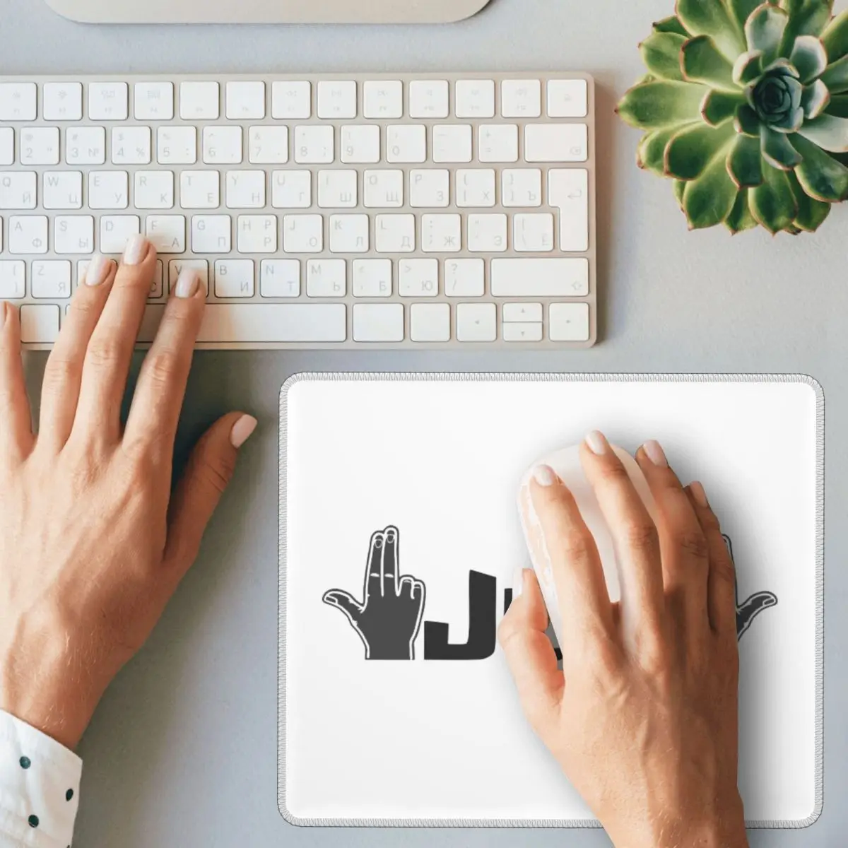 JUL , Giant Glove JUL Mouse Pad Computer Keyboard Mouse Mat Gaming Laptop Desk Mat Office Accessories Table Mats